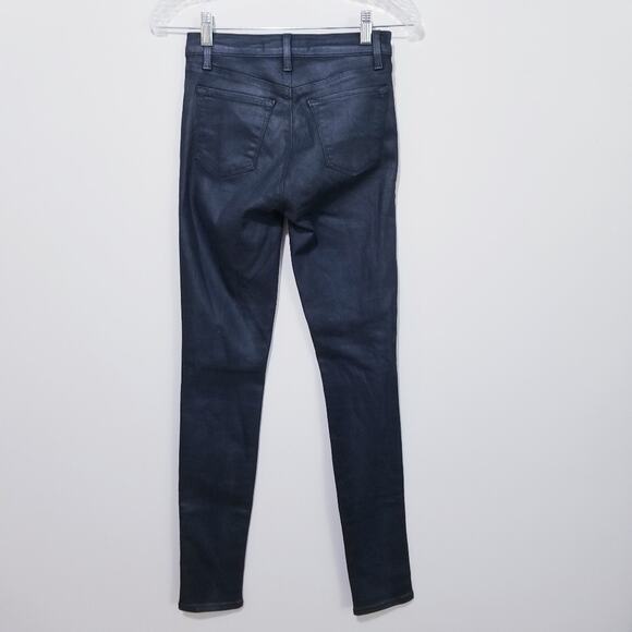 J Brand Maria Coated in Varn Steel Hi-rise Skinny - Picture 3 of 9